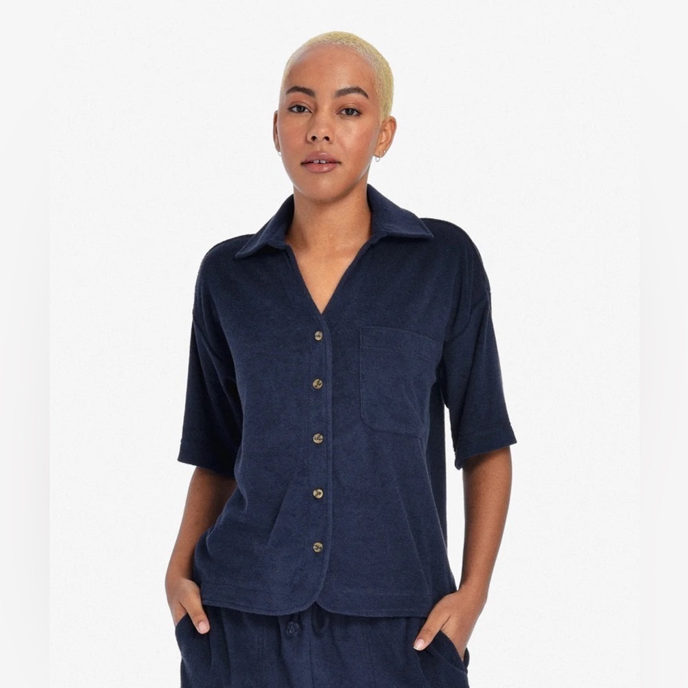 PAPER LABEL Nina Terrycloth Top Size XS